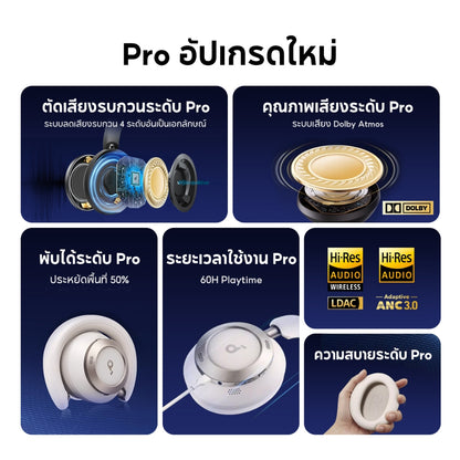 หูฟังบลูทูธไร้สาย Soundcore Space One Pro