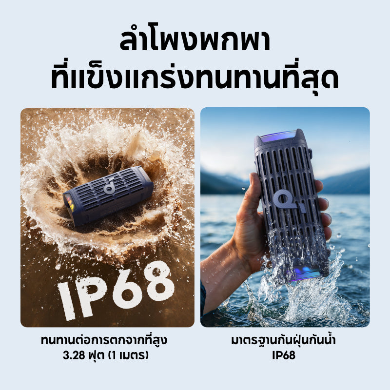 ลำโพงพกพา Soundcore by Anker Boom 3i