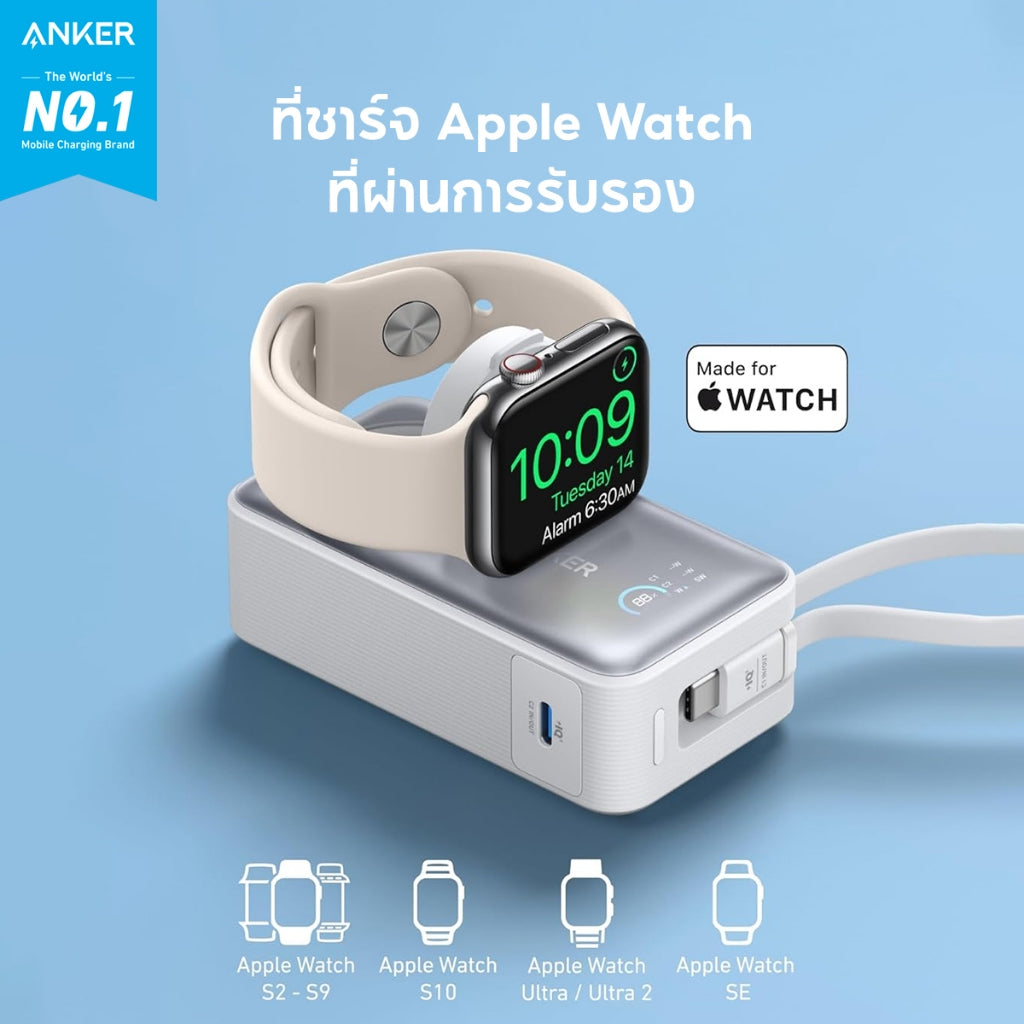 แบตสํารอง Anker Nano Power Bank 10000mAh Magnetic