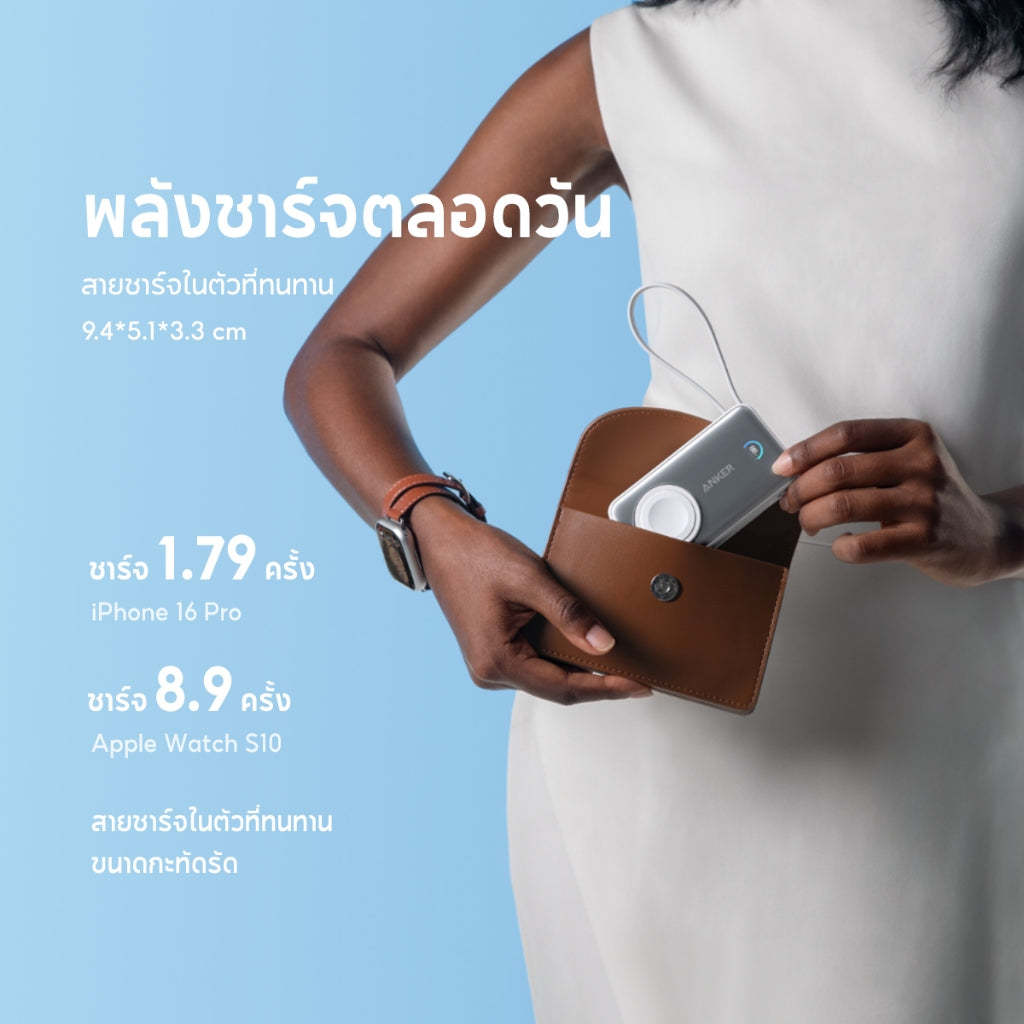 แบตสํารอง Anker Nano Power Bank 10000mAh Magnetic