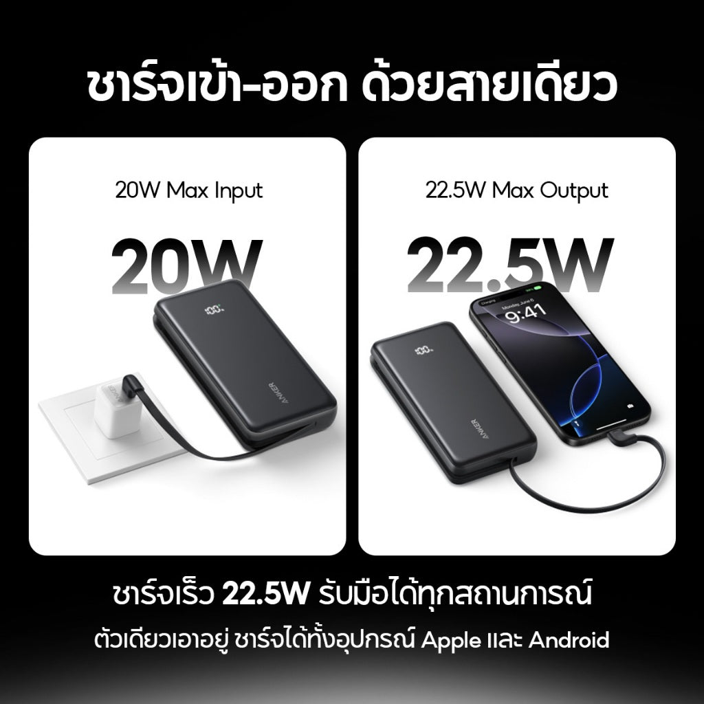แบตสํารอง Anker Zolo Power Bank 10000/20000mAh