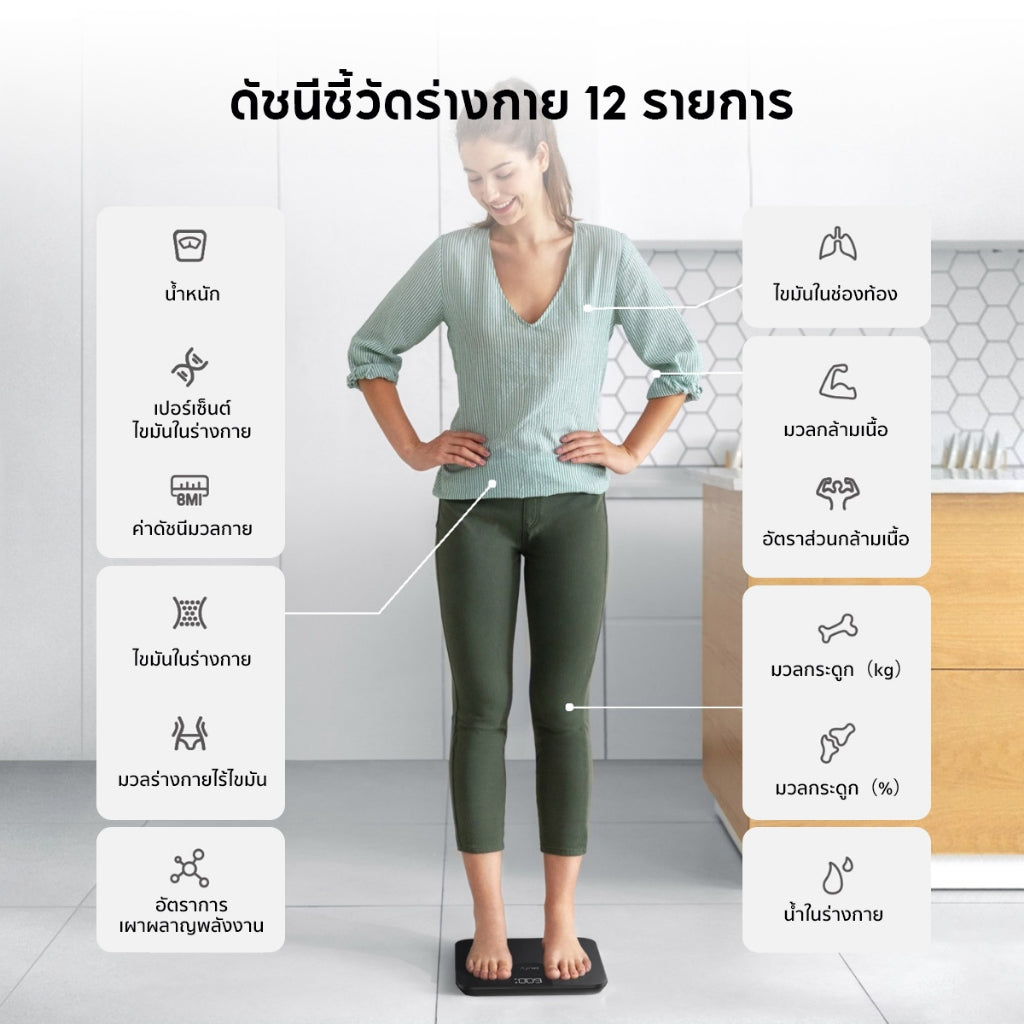 เครื่องชั่งน้ำหนัก Anker Eufy Smart Scale A1 BMI