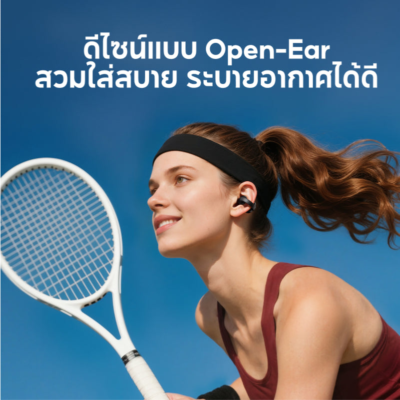 หูฟังบลูทูธไร้สาย Soundcore C50i Flexible and Comfortable Clip-On Earbuds