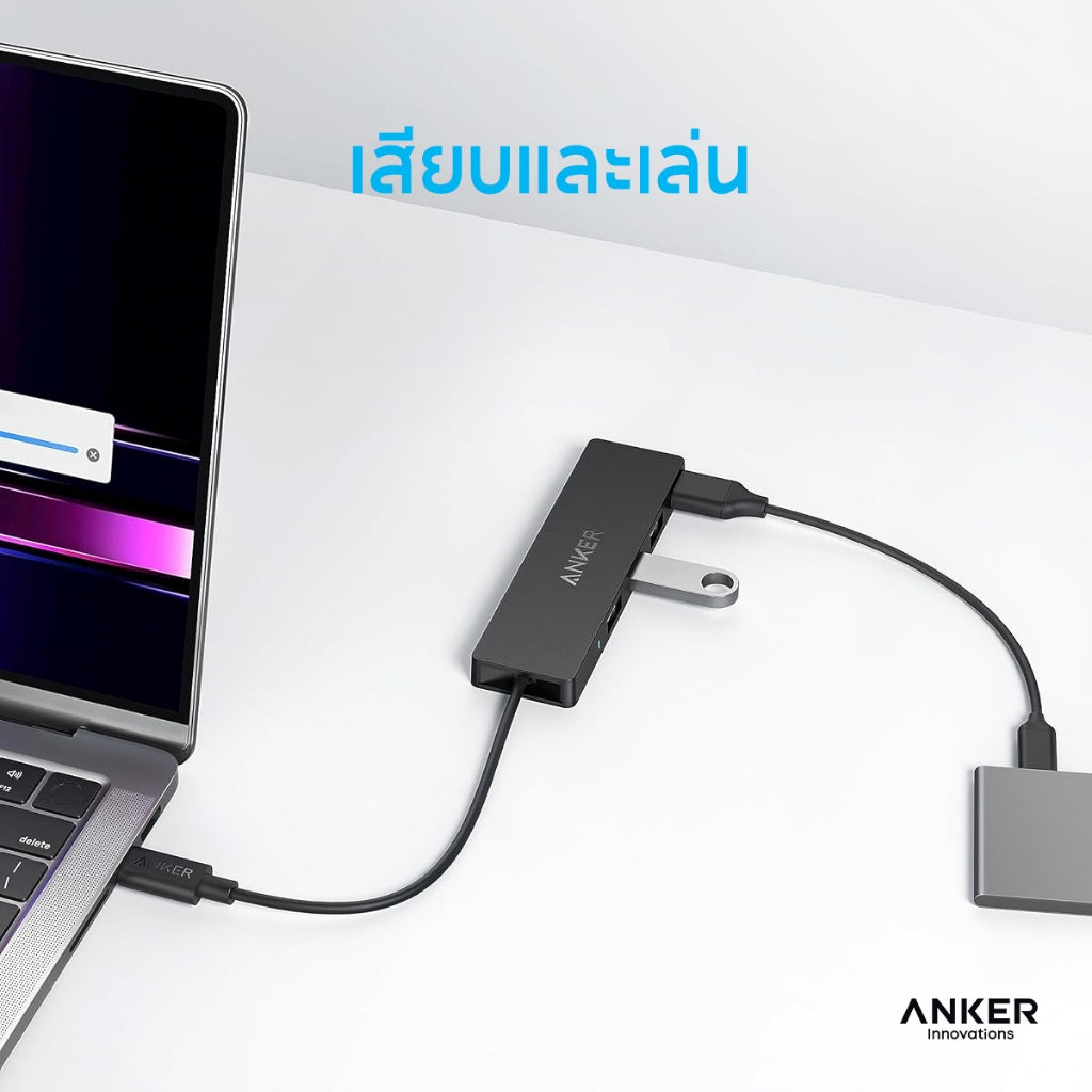 ฮับอะแดปเตอร์ Anker 4-in-1 Data USB-C Hub