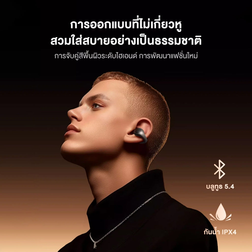หูฟังบลูทูธไร้สาย Soundcore C40i  Flexible and Comfortable Clip-On Earbuds