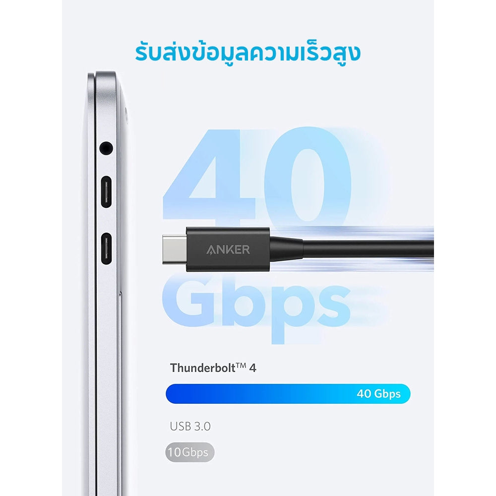 สายชาร์จเร็ว Anker USB-C to USB-C Thunderbolt 4.0 100W Cable