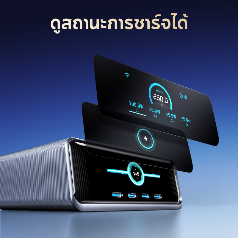 แท่นชาร์จ Anker Prime Charger 250W/200W 6-Ports GaN