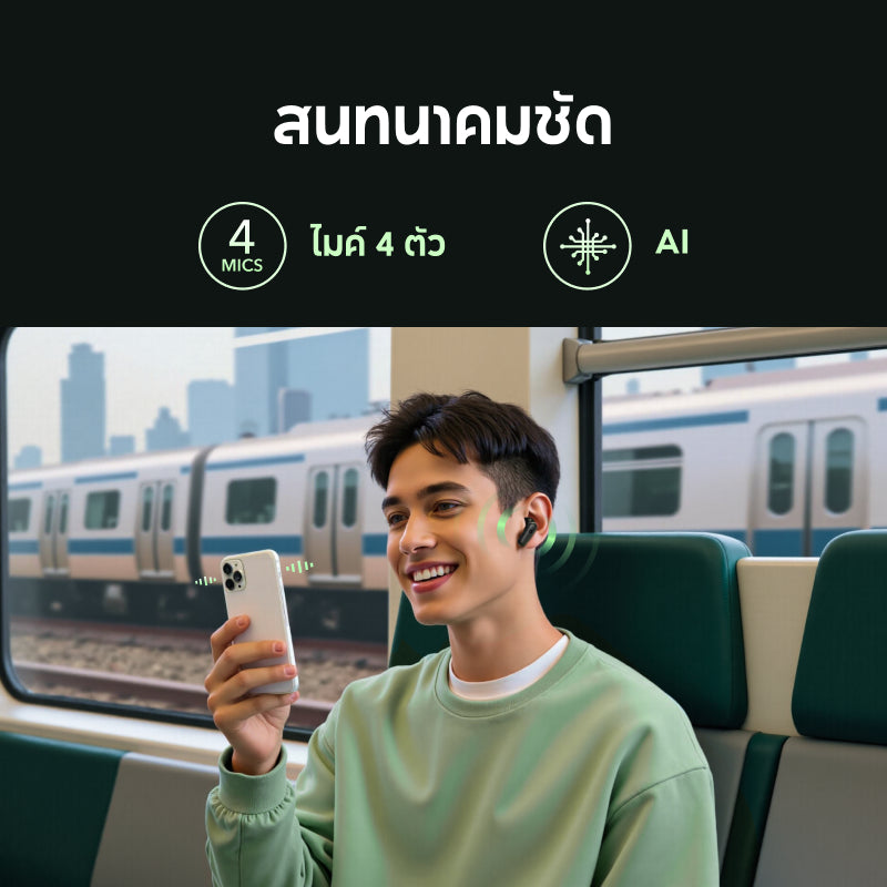 หูฟังบลูทูธ Soundcore R50i NC [AI แปลภาษาได้]