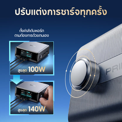 แท่นชาร์จ Anker Prime Charger 250W/200W 6-Ports GaN