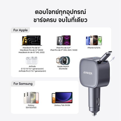ที่ชาร์จเร็วในรถยนต์ Anker Nano Car Charger 75W