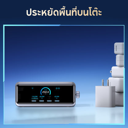 แท่นชาร์จ Anker Prime Charger 250W/200W 6-Ports GaN