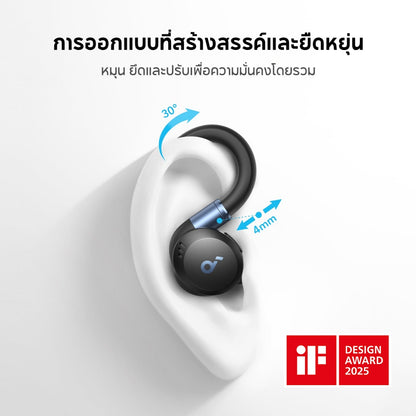 หูฟังบลูทูธไร้สาย Soundcore Sport X20 True-Wireless Sport Earbuds with Hook