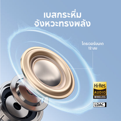 หูฟังบลูทูธไร้สาย Soundcore C50i Flexible and Comfortable Clip-On Earbuds