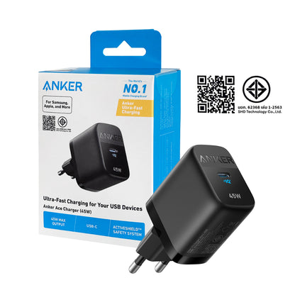 หัวชาร์จ Anker 313 / 312 Charger 45W / 25W GaN