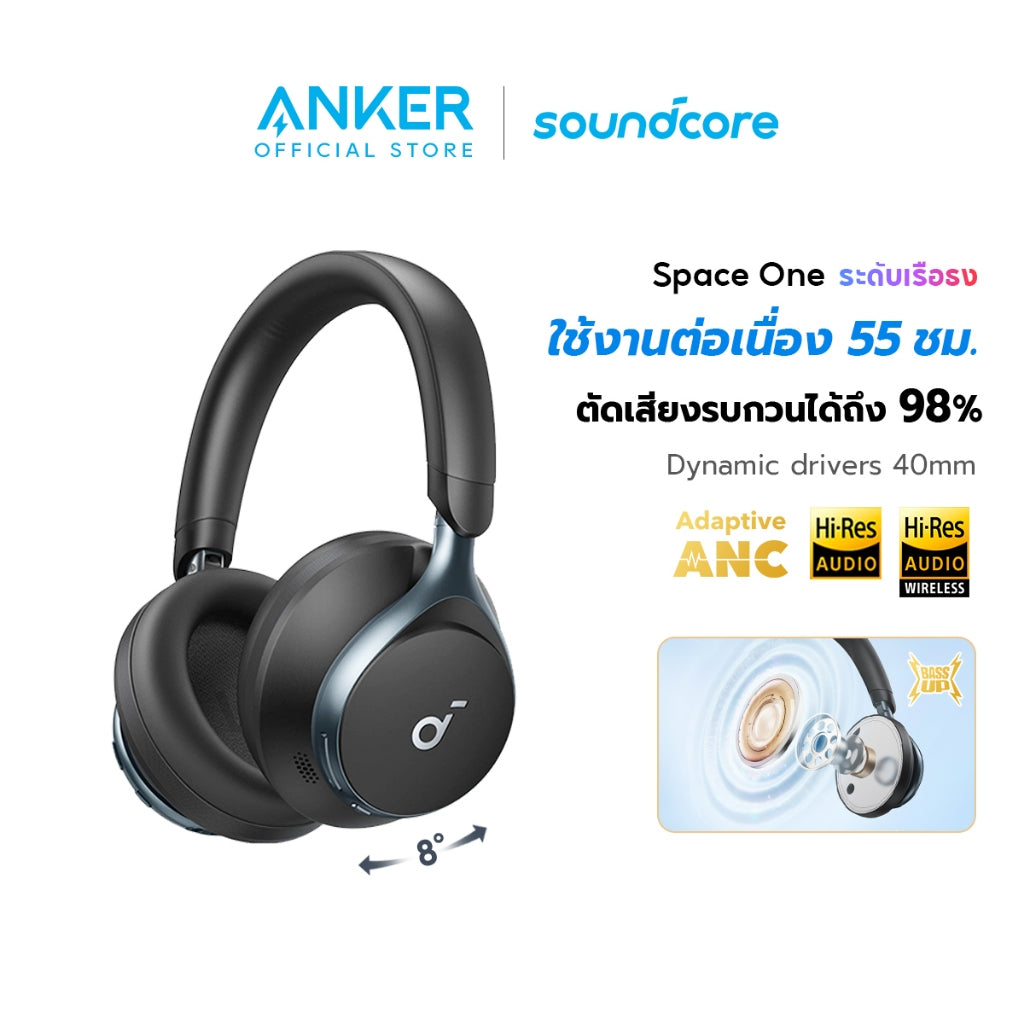 หูฟังบลูทูธไร้สาย Soundcore by Anker Space One S1