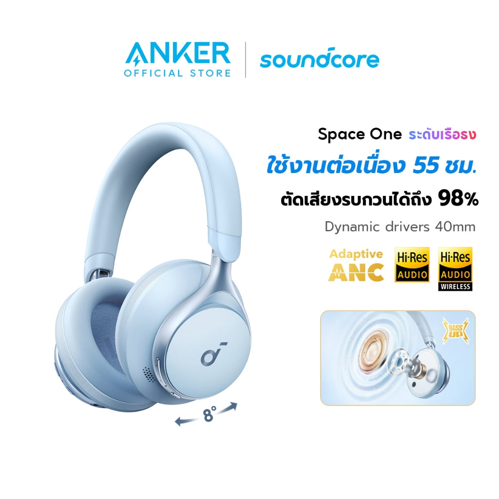 หูฟังบลูทูธไร้สาย Soundcore by Anker Space One S1
