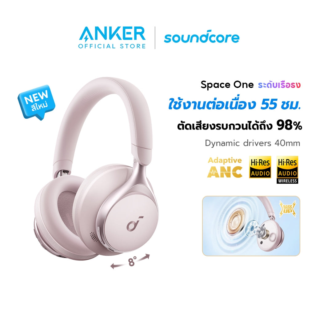หูฟังบลูทูธไร้สาย Soundcore by Anker Space One S1